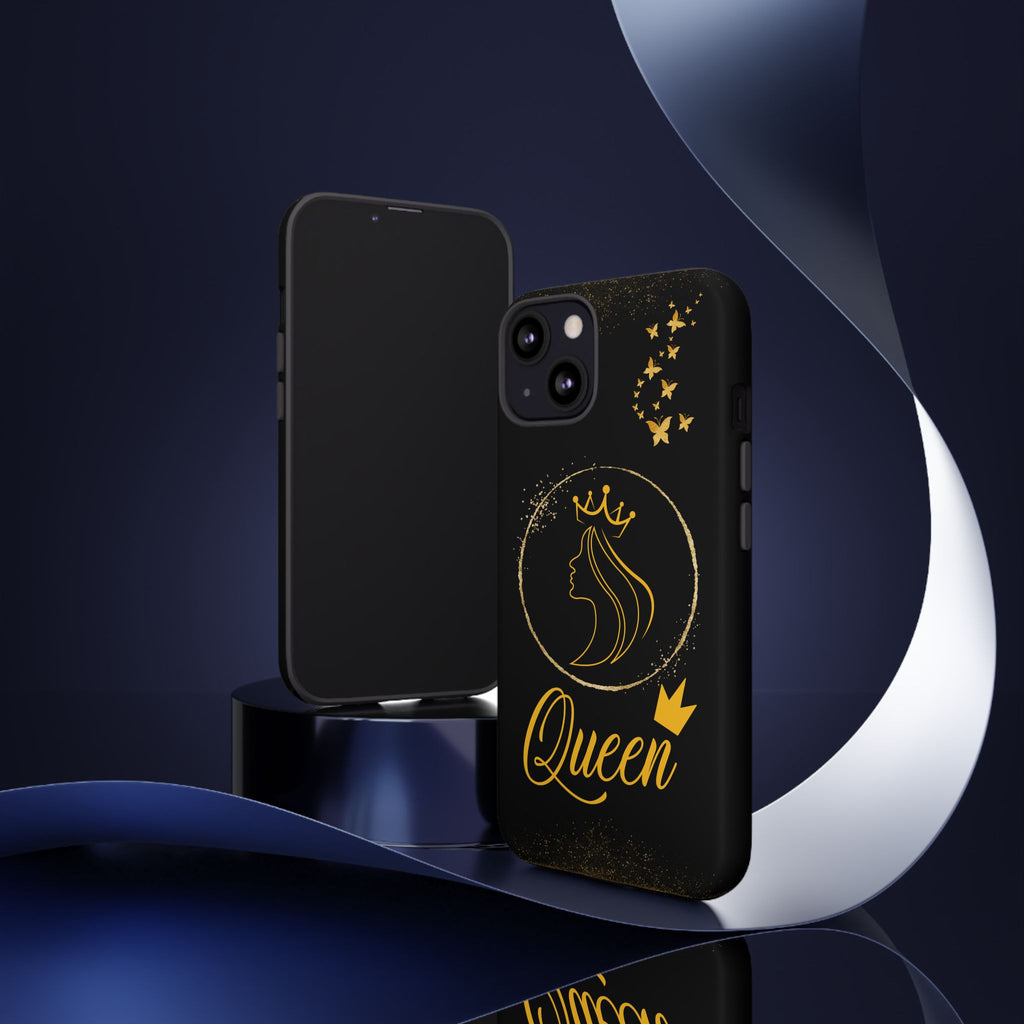 Tough Case Queen Phone Case – Matte & Glossy Crown Design for iPhone, Samsung & Pixel