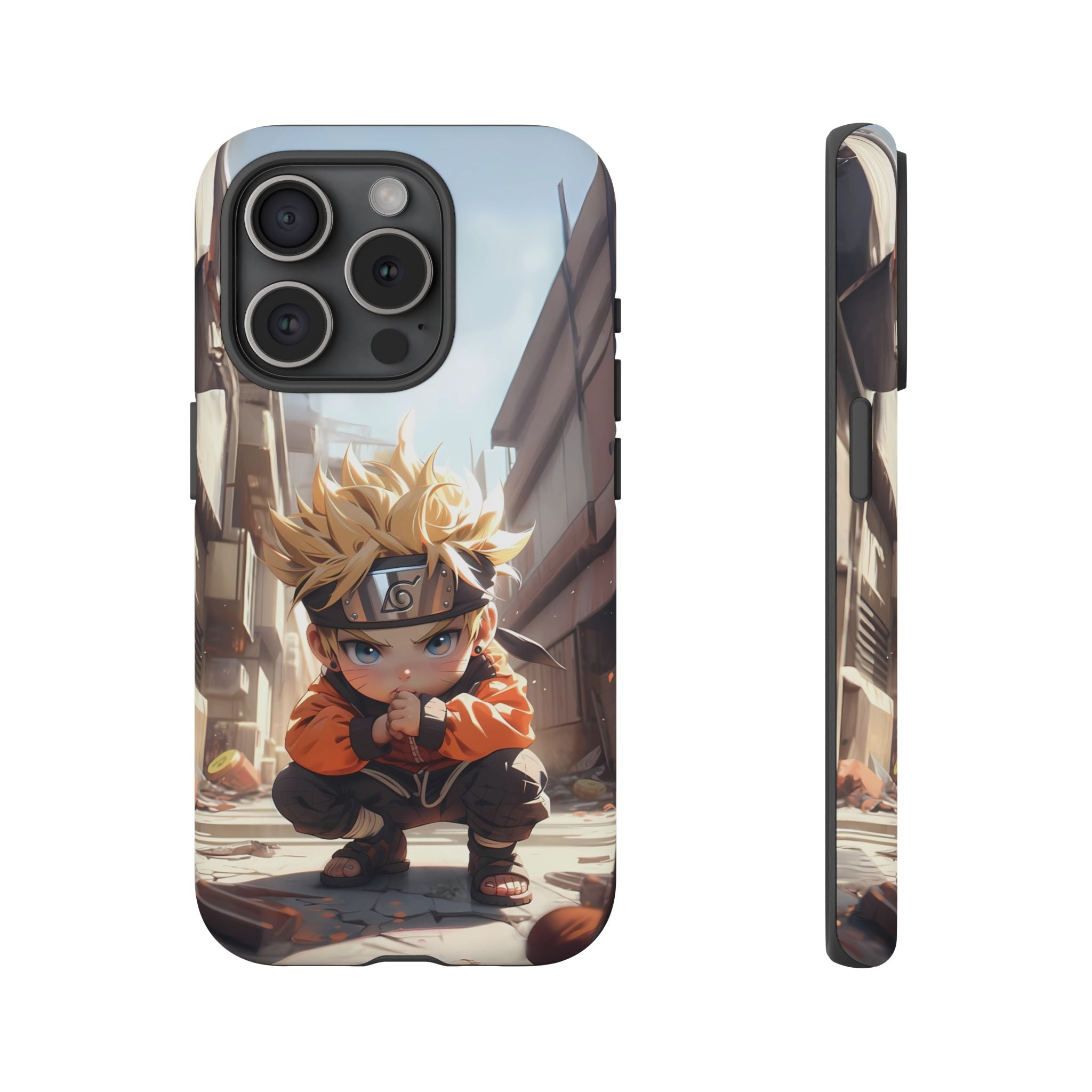 Chibi Naruto Tough Phone Case – Anime Protective Case for iPhone & Samsung, UV Resistant, Durable & Stylish