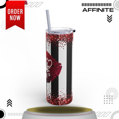 Tumblers Valentine Tumbler 20oz - "So Kiss Me" Matte Skinny Cup