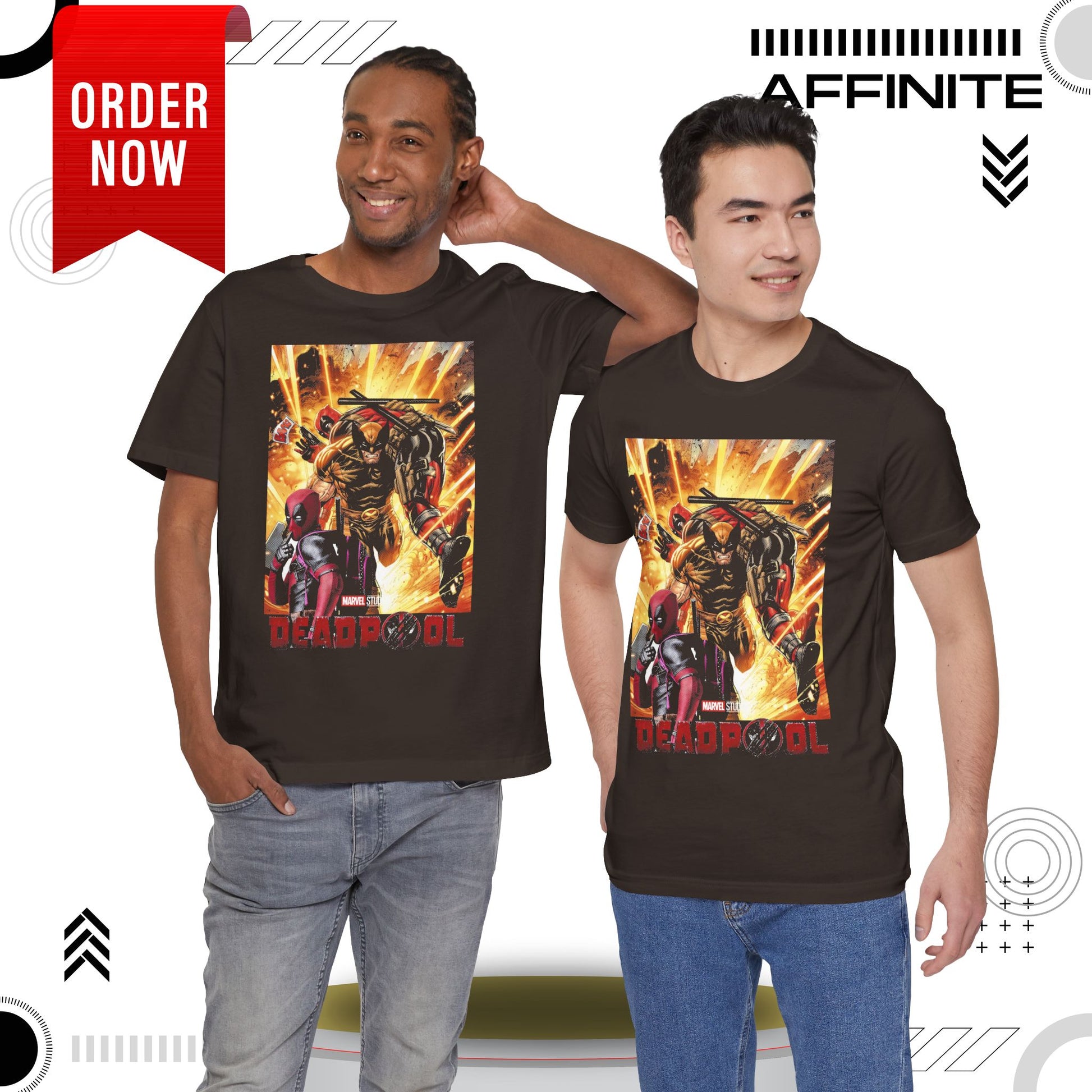 T-Shirt Marvel T Shirt - Deadpool Graphic Tee (Unisex Cotton)