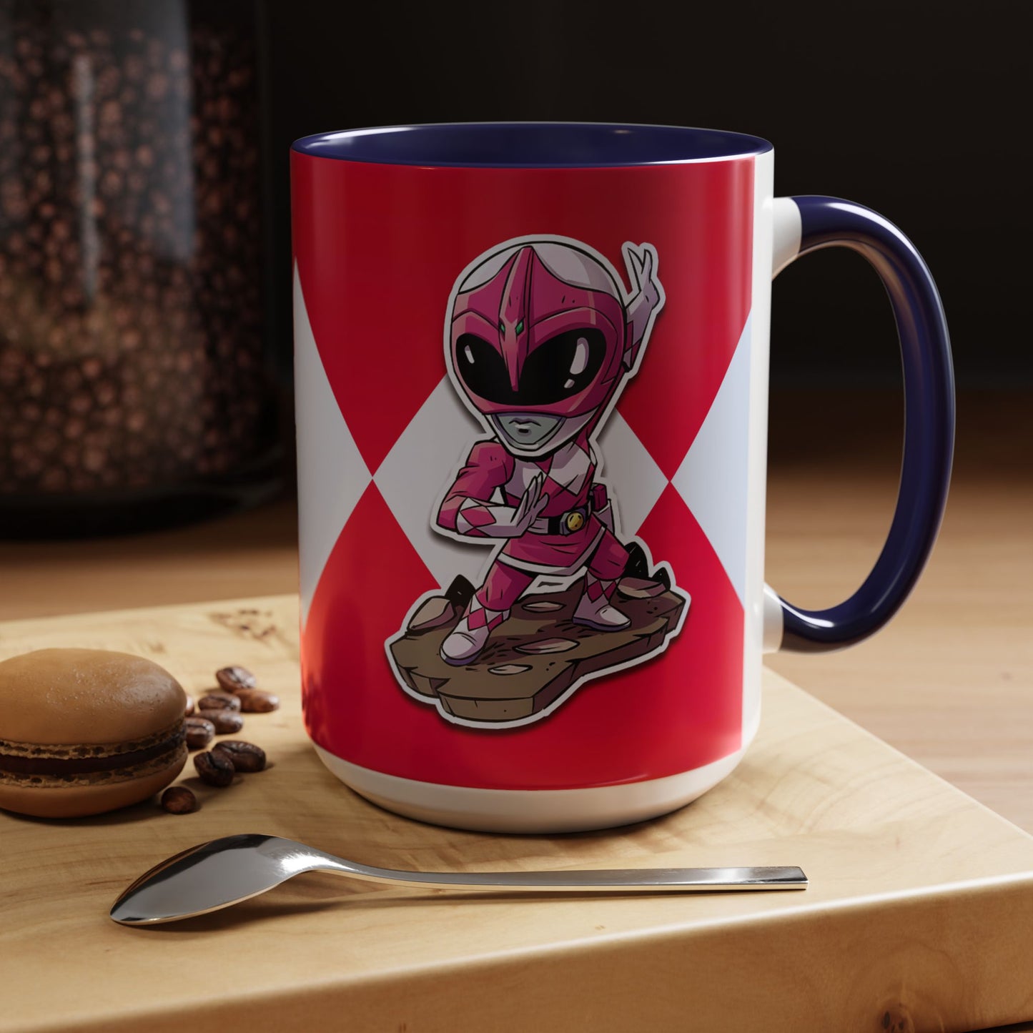 Mug Mighty Morphin Power Rangers Pink Ranger Ceramic Mug - 11oz & 15oz Coffee Mug - Accent Mug for Pop Culture Fans