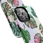 Tough Cases - Monstera Leaf Themed Phone Protection for iPhone, Samsung, and Google Pixel (Matte/Glossy)