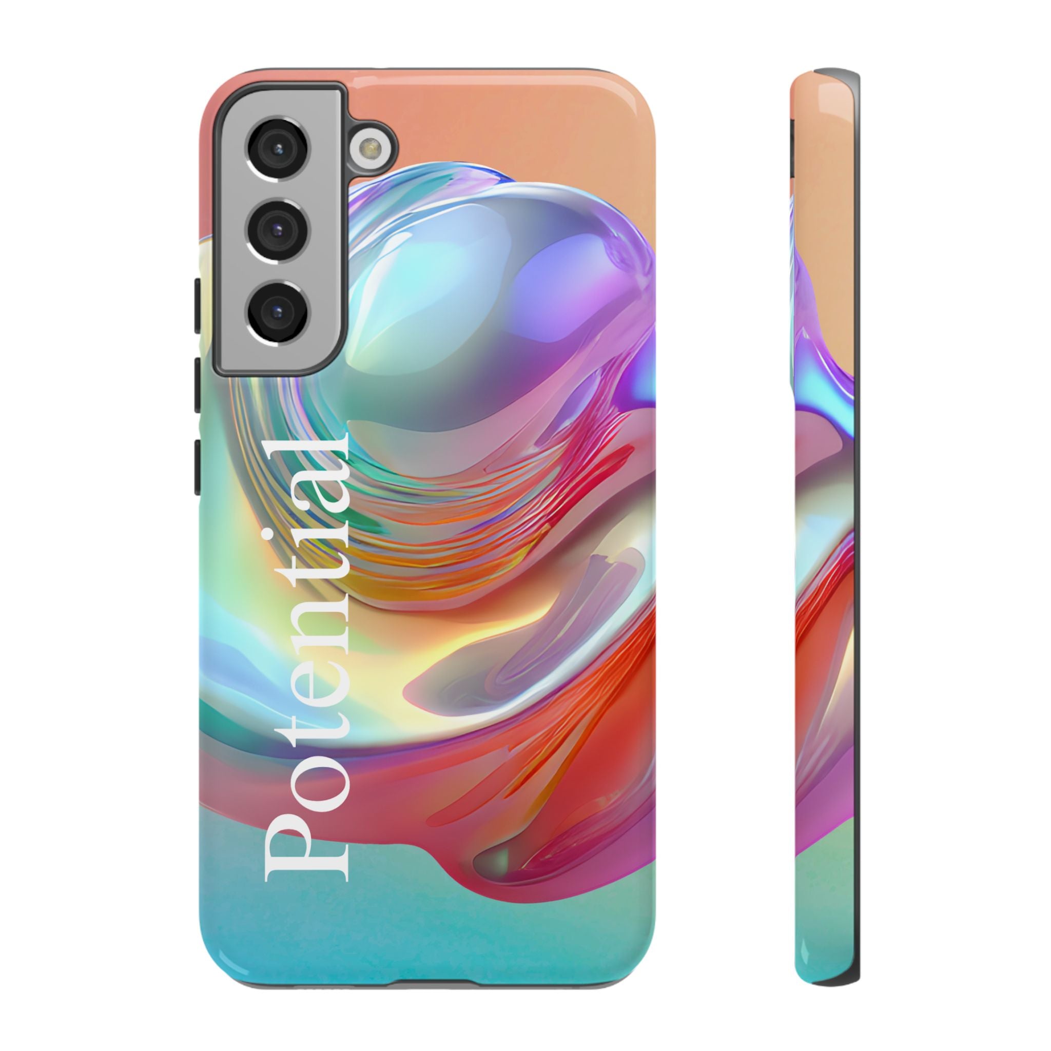 Colorful Phone Tough Case - "Potential" Metamorph Design