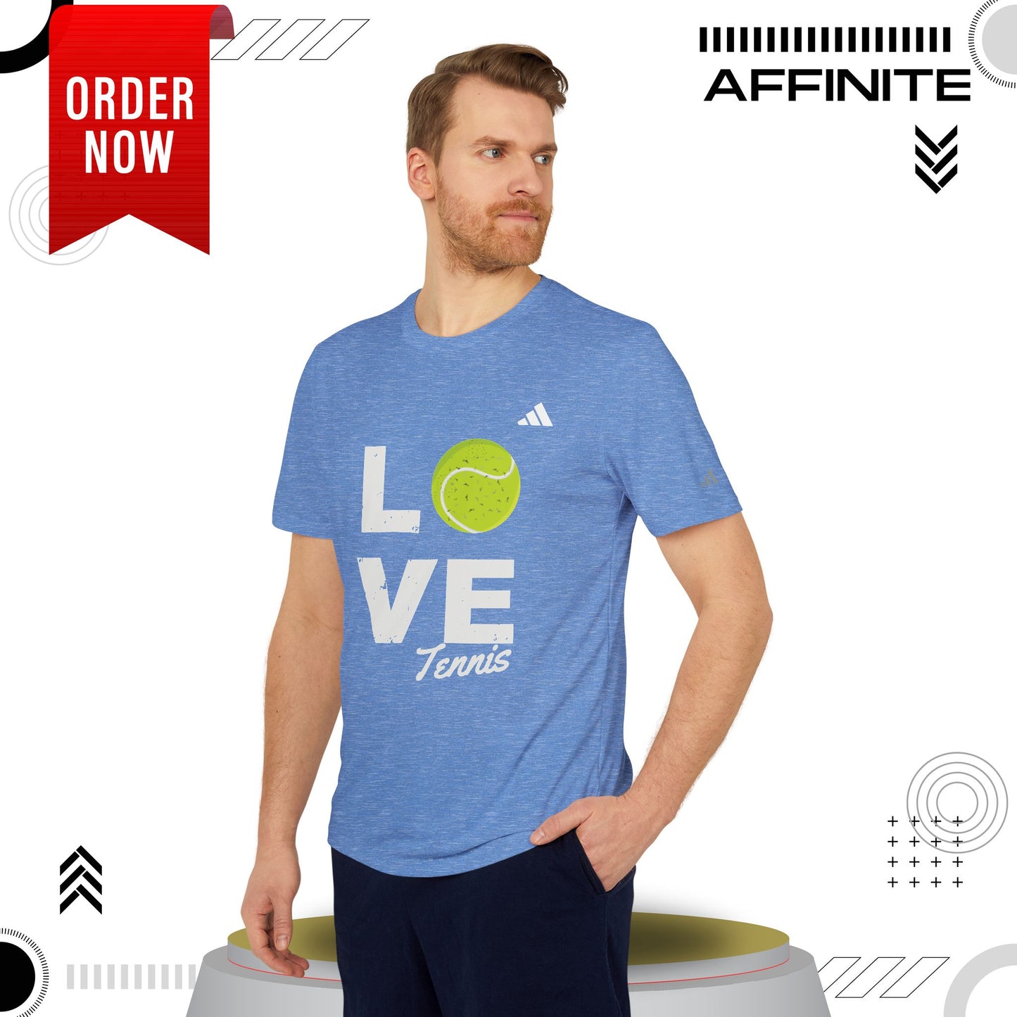 T-Shirt Love Tennis Unisex Sport T-shirt, Athletic Tee, Gift for Tennis Lovers, Tennis Apparel, Sportswear, Fitness Clothing by Adidas