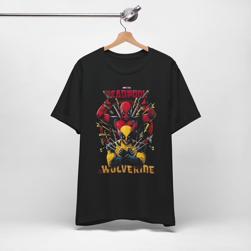 Wolverine and Deadpool T-Shirt – Soft Cotton Graphic Tee for Marvel Fans | Unisex Crew Neck