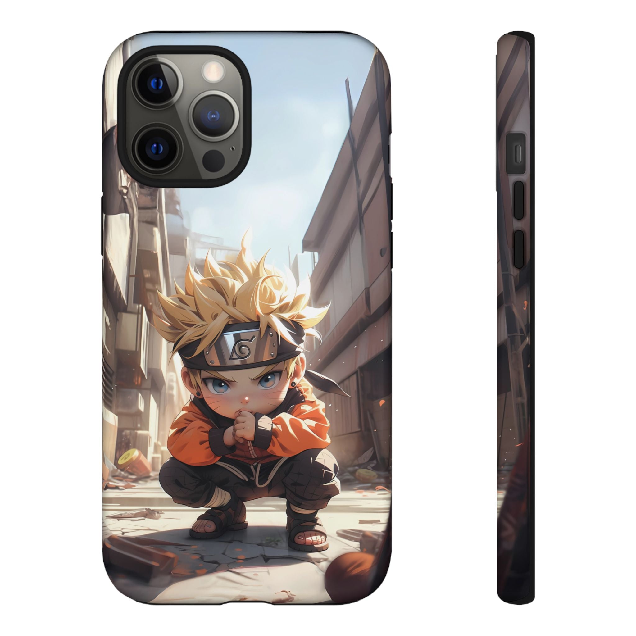 Chibi Naruto Tough Phone Case – Anime Protective Case for iPhone & Samsung, UV Resistant, Durable & Stylish