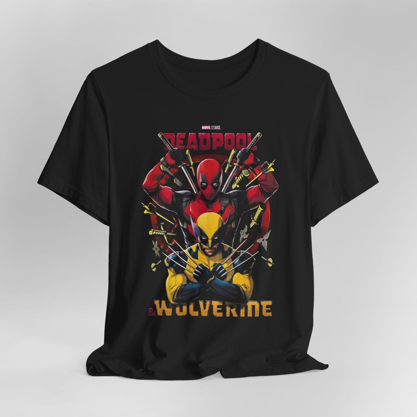 T-Shirt Wolverine X Deadpool Unisex Jersey Short Sleeve Tee | Superhero-Themed T-Shirt | Soft Cotton Crew Neck