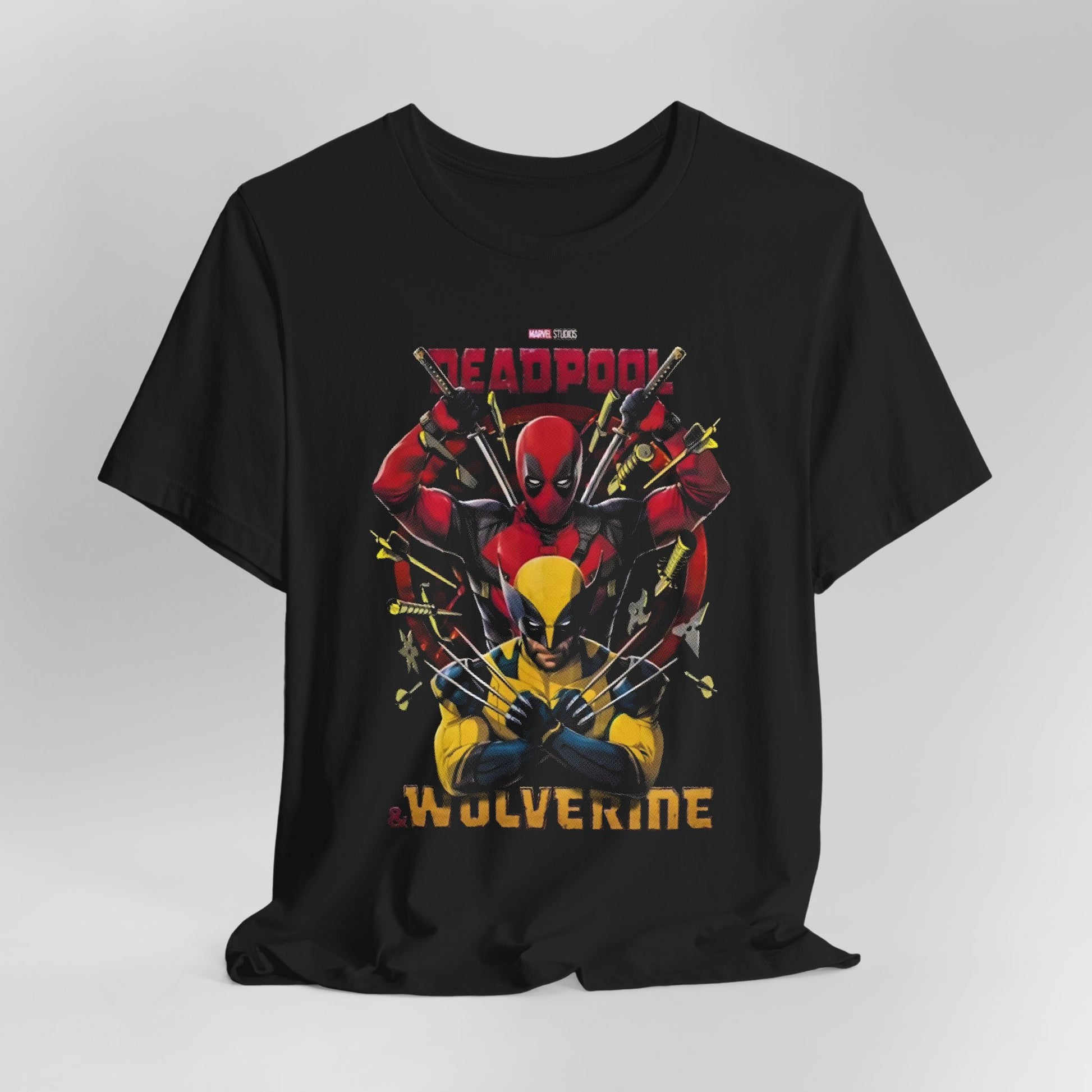 T-Shirt Wolverine X Deadpool Unisex Jersey Short Sleeve Tee | Superhero-Themed T-Shirt | Soft Cotton Crew Neck
