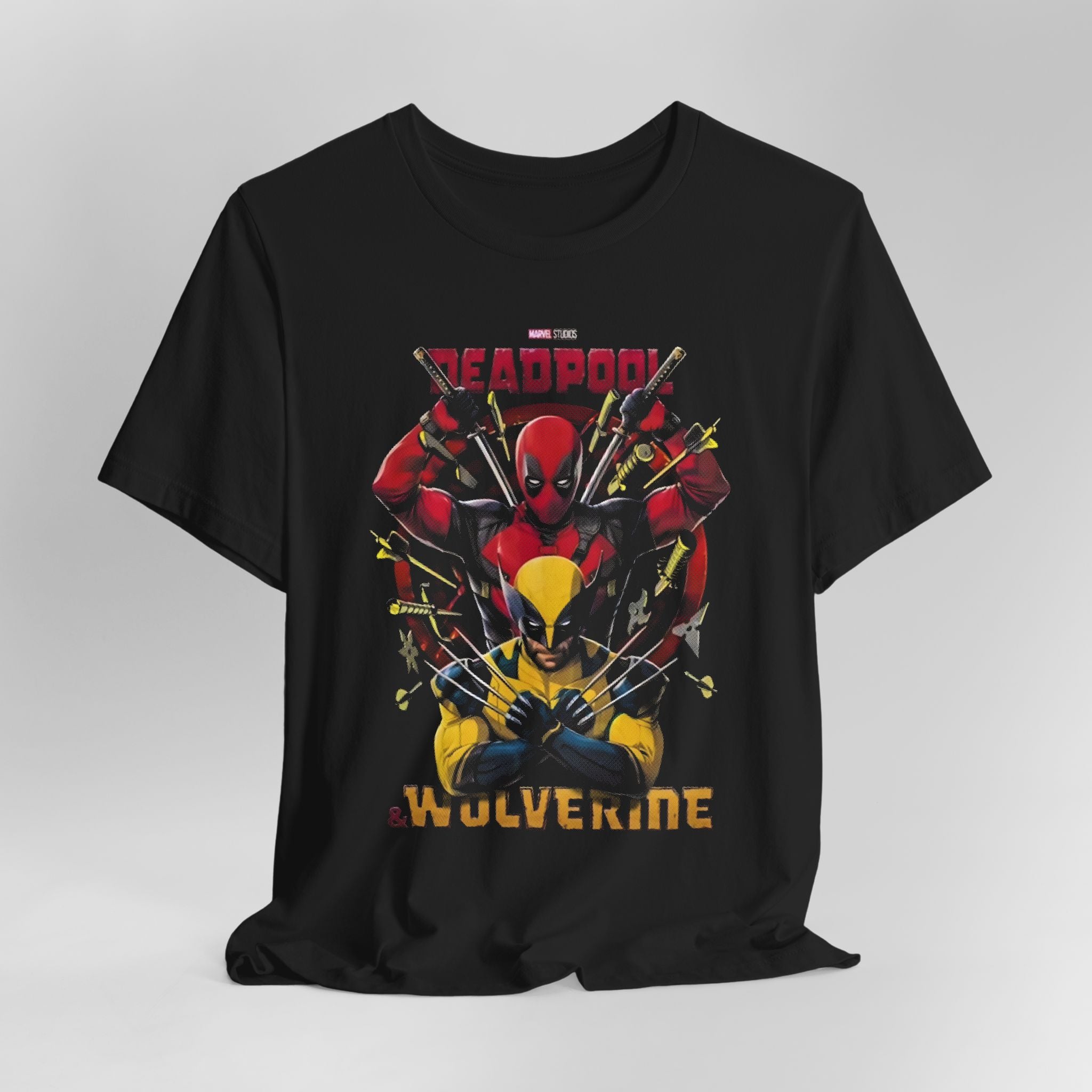 T-Shirt Wolverine X Deadpool Unisex Jersey Short Sleeve Tee | Superhero-Themed T-Shirt | Soft Cotton Crew Neck