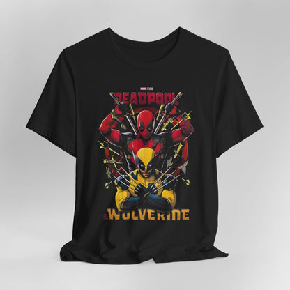 T-Shirt Wolverine X Deadpool Unisex Jersey Short Sleeve Tee | Superhero-Themed T-Shirt | Soft Cotton Crew Neck