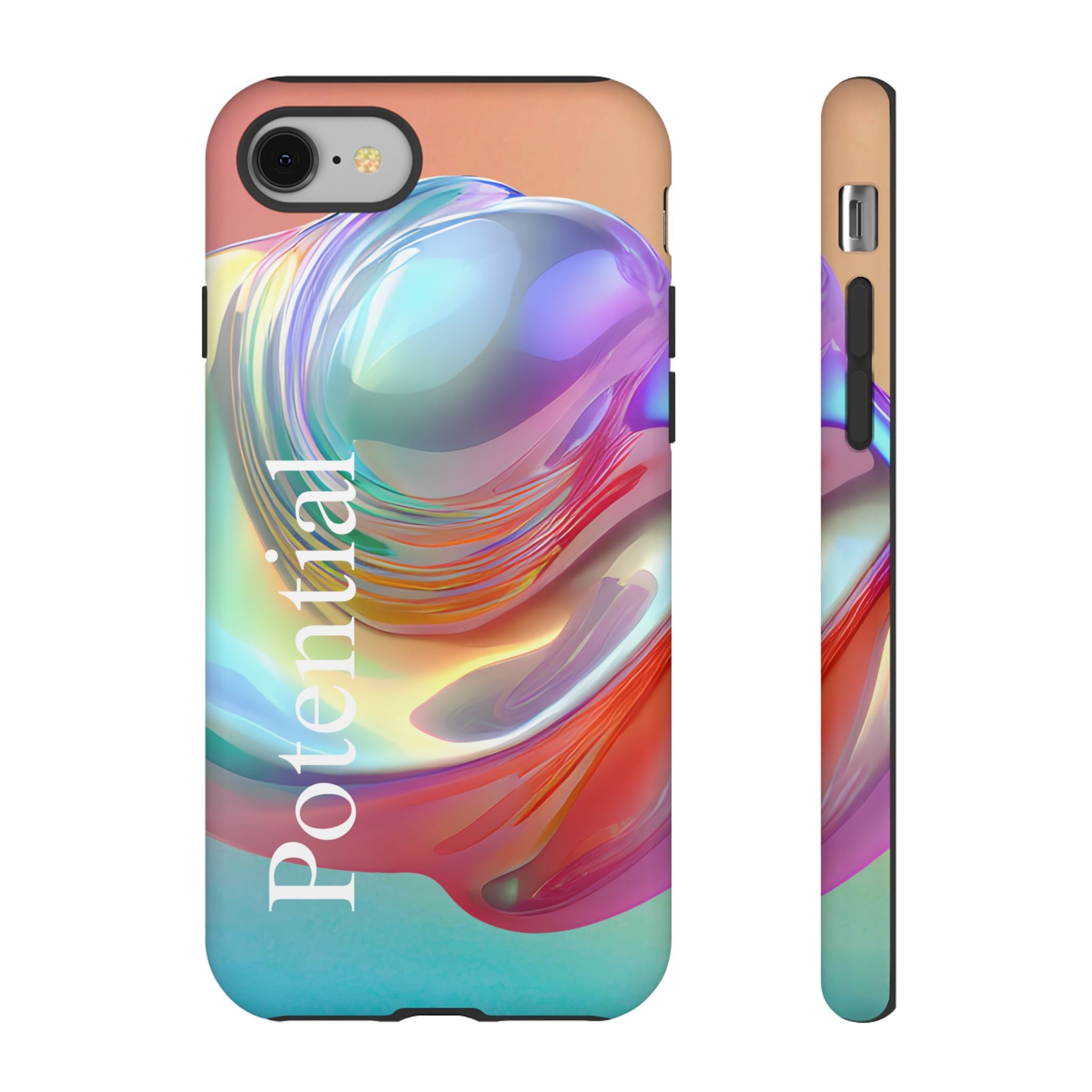 Colorful Phone Tough Case - "Potential" Metamorph Design