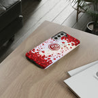 Tough Cases - Red Blossom Elegance Themed Phone Protection for iPhone, Samsung, and Google Pixel (Matte/Glossy)