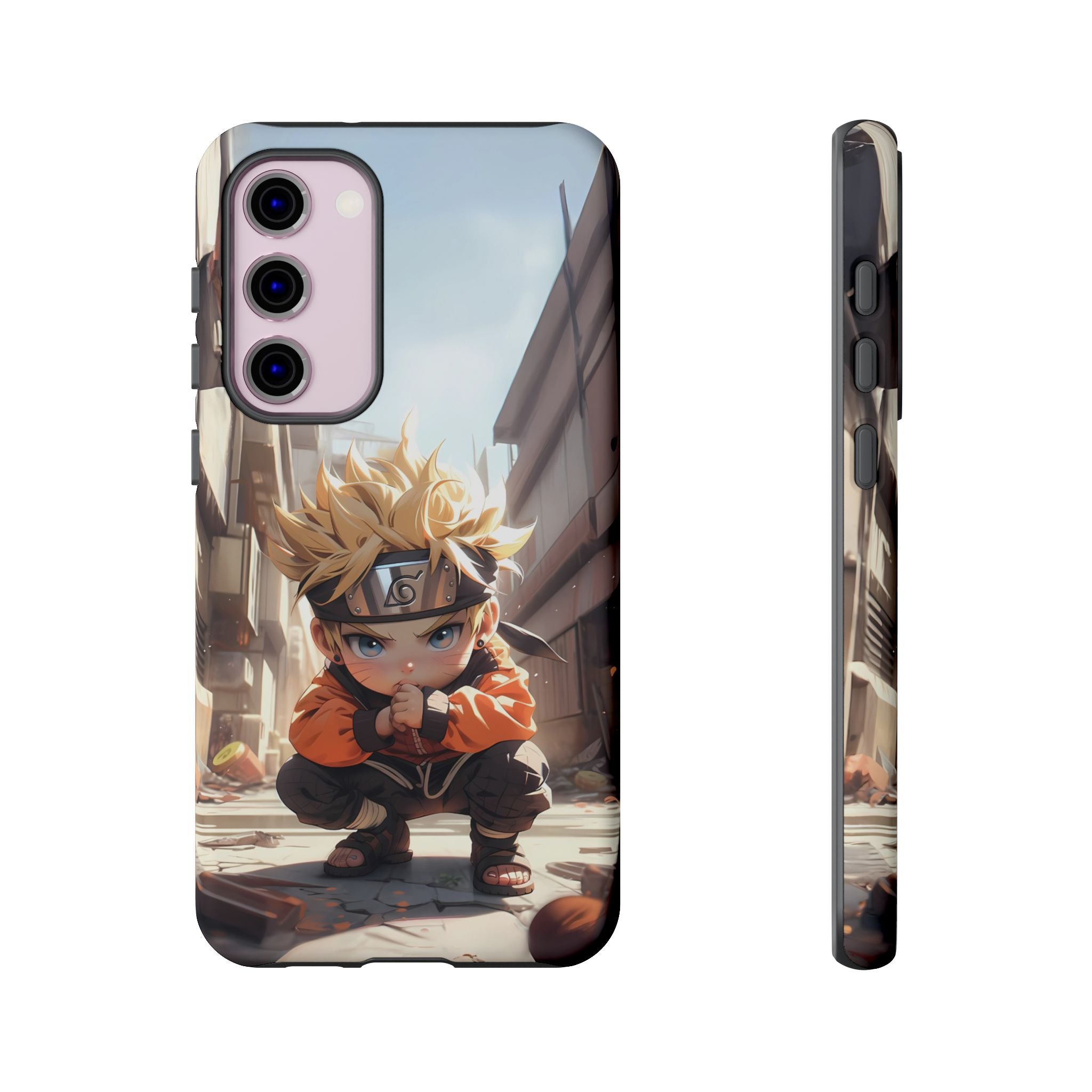 Chibi Naruto Tough Phone Case – Anime Protective Case for iPhone & Samsung, UV Resistant, Durable & Stylish