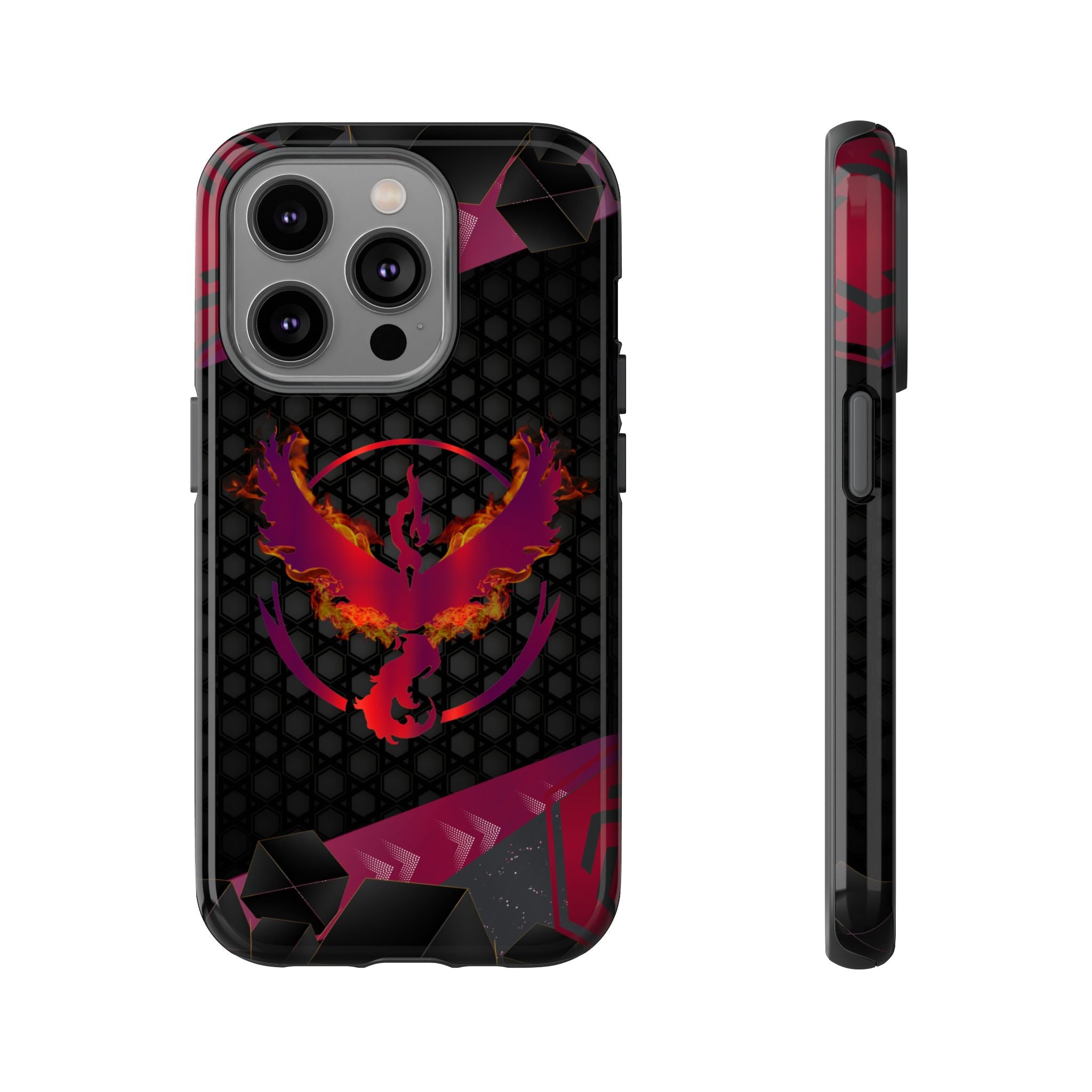 Pokémon Phone Case – Team Valor Tough & Rugged Dual-Layer Protection for iPhone, Samsung, Pixel | Wireless Charging Ready