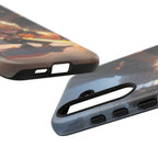 Chibi Zenitsu Lightning Tough Phone Case – Anime Protective Case for iPhone & Samsung, UV Resistant, Durable & Stylish