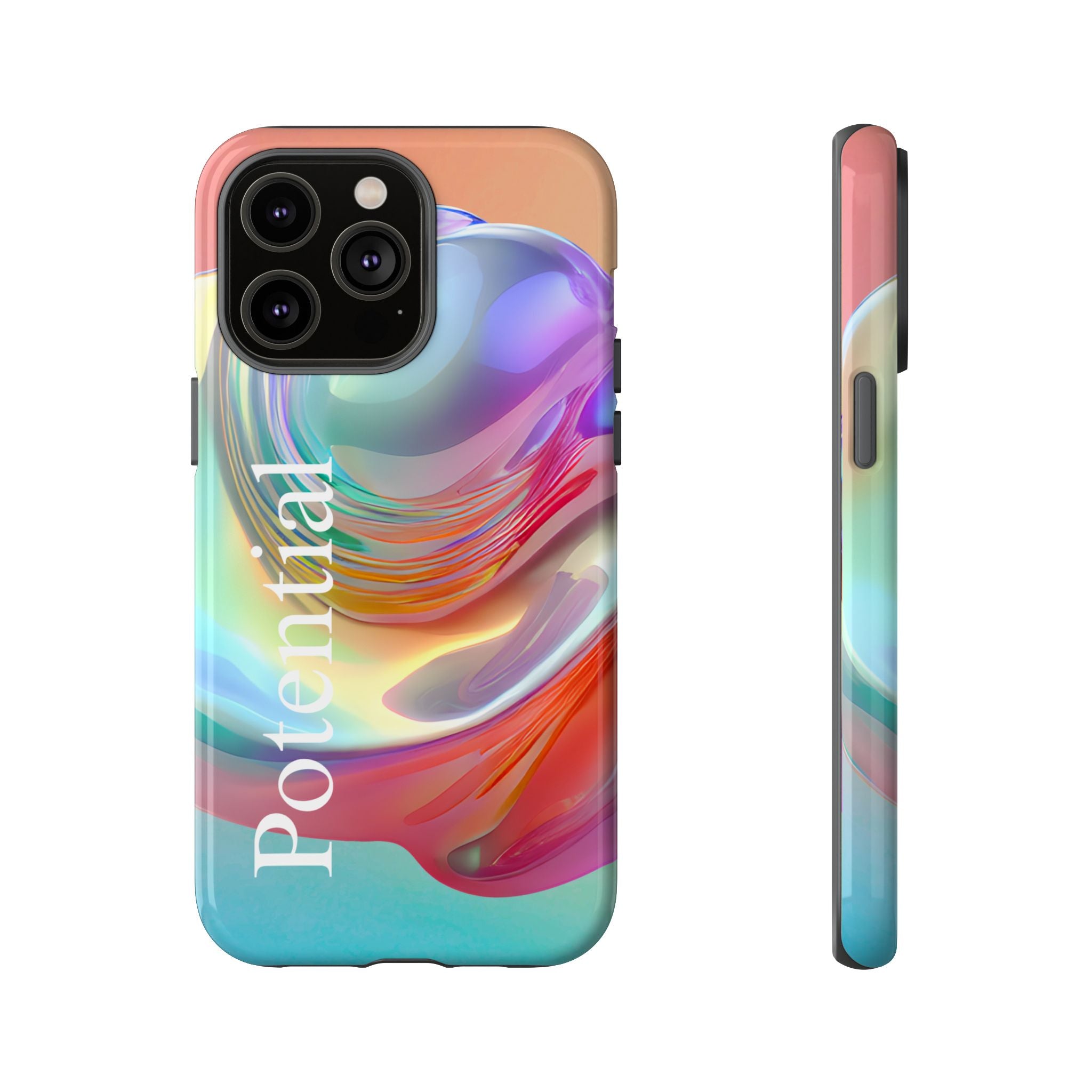 Colorful Phone Tough Case - "Potential" Metamorph Design