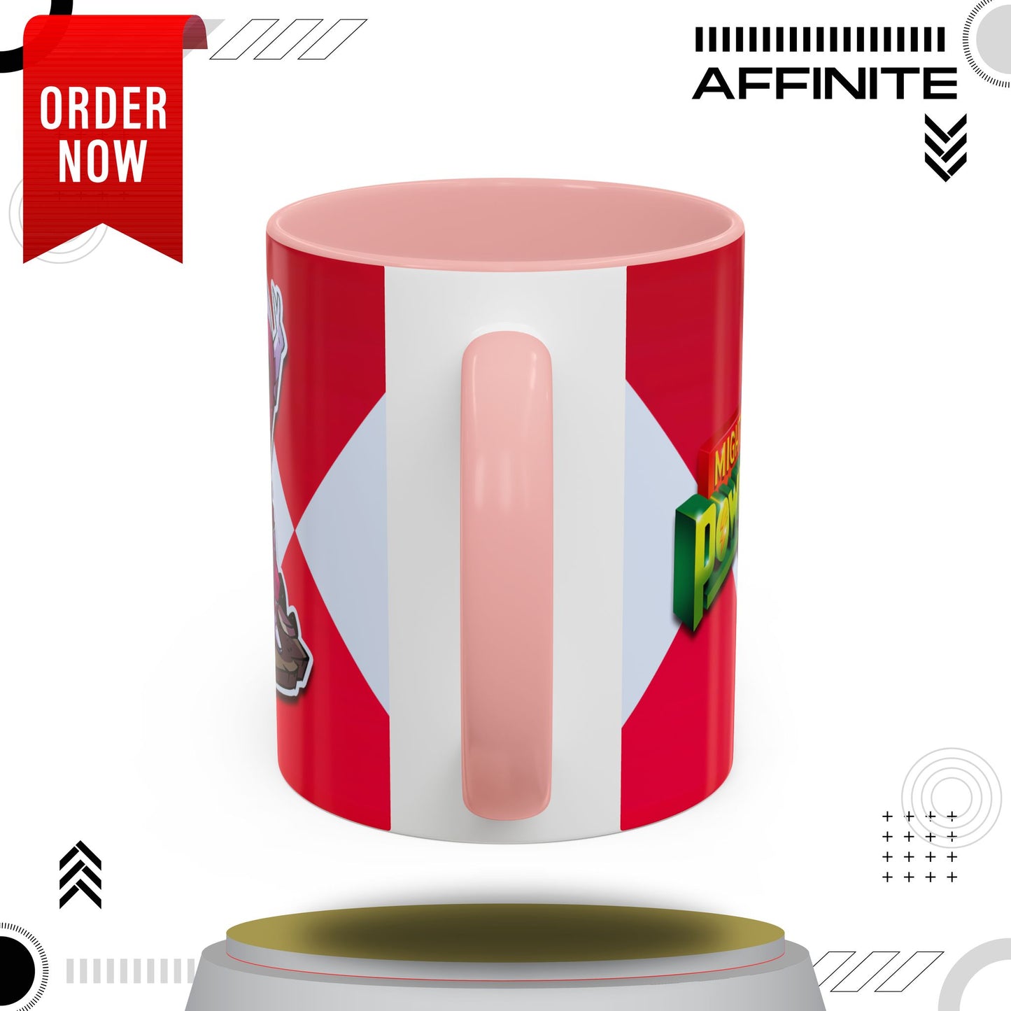 Mug Mighty Morphin Power Rangers Pink Ranger Ceramic Mug - 11oz & 15oz Coffee Mug - Accent Mug for Pop Culture Fans