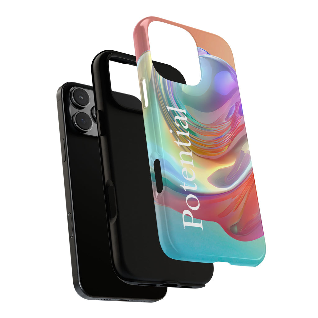 Colorful Phone Tough Case - "Potential" Metamorph Design