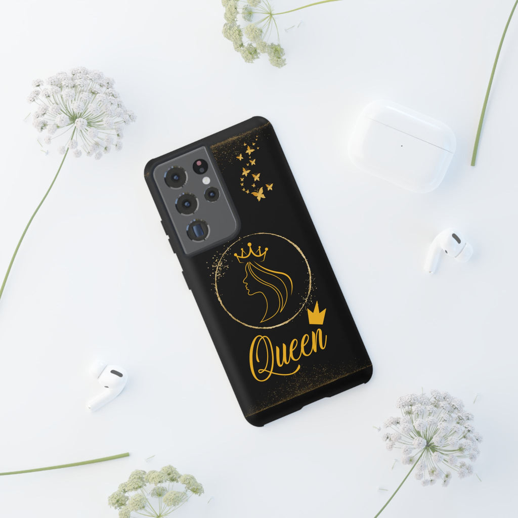 Tough Case Queen Phone Case – Matte & Glossy Crown Design for iPhone, Samsung & Pixel
