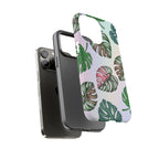 Tough Cases - Monstera Leaf Themed Phone Protection for iPhone, Samsung, and Google Pixel (Matte/Glossy)