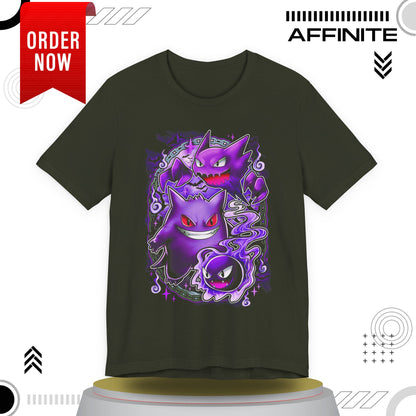 T-Shirt Ghostly Kanto Vibes Unisex Jersey Short Sleeve Tee - Spooky Design