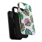 Tough Cases - Monstera Leaf Themed Phone Protection for iPhone, Samsung, and Google Pixel (Matte/Glossy)