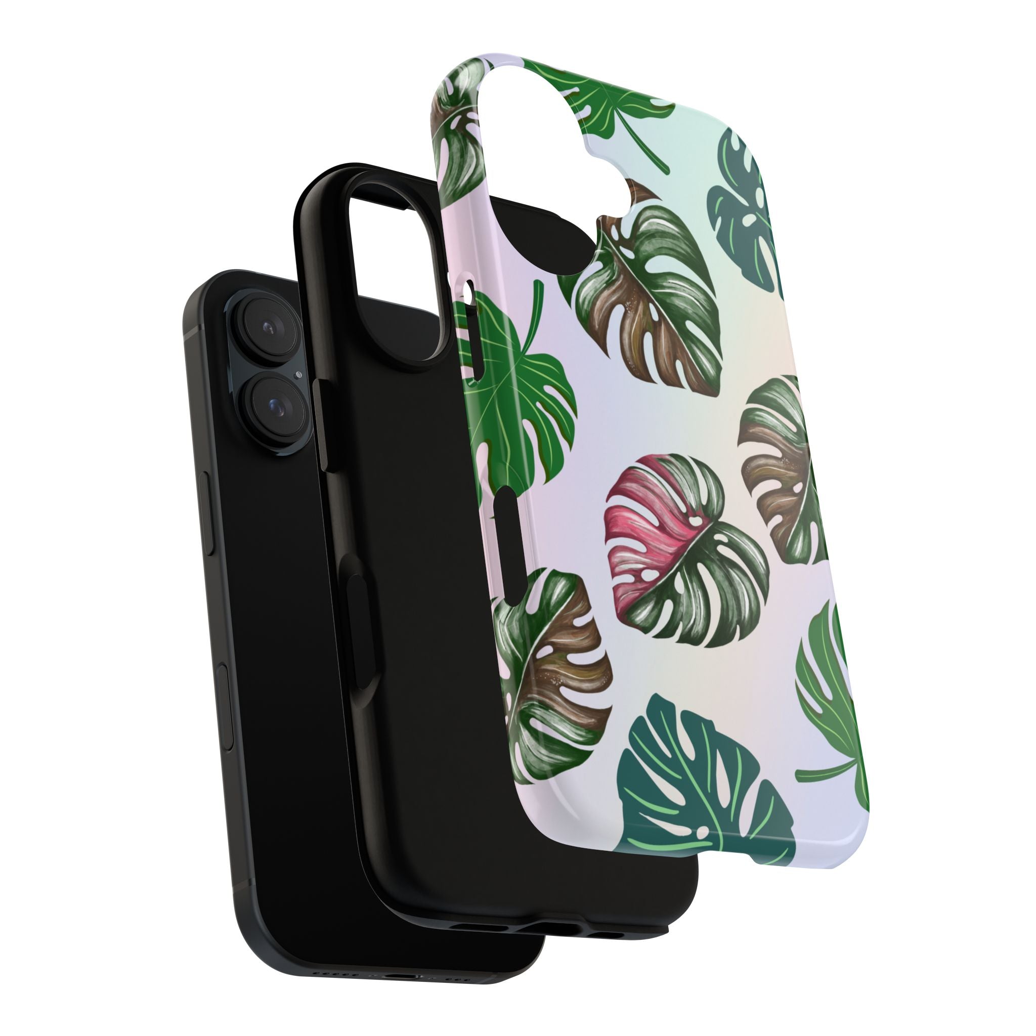 Tough Cases - Monstera Leaf Themed Phone Protection for iPhone, Samsung, and Google Pixel (Matte/Glossy)