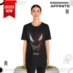 T-Shirt Venom Graphic Tee - Unisex Comic Book T-Shirt for Fans (100% Cotton)