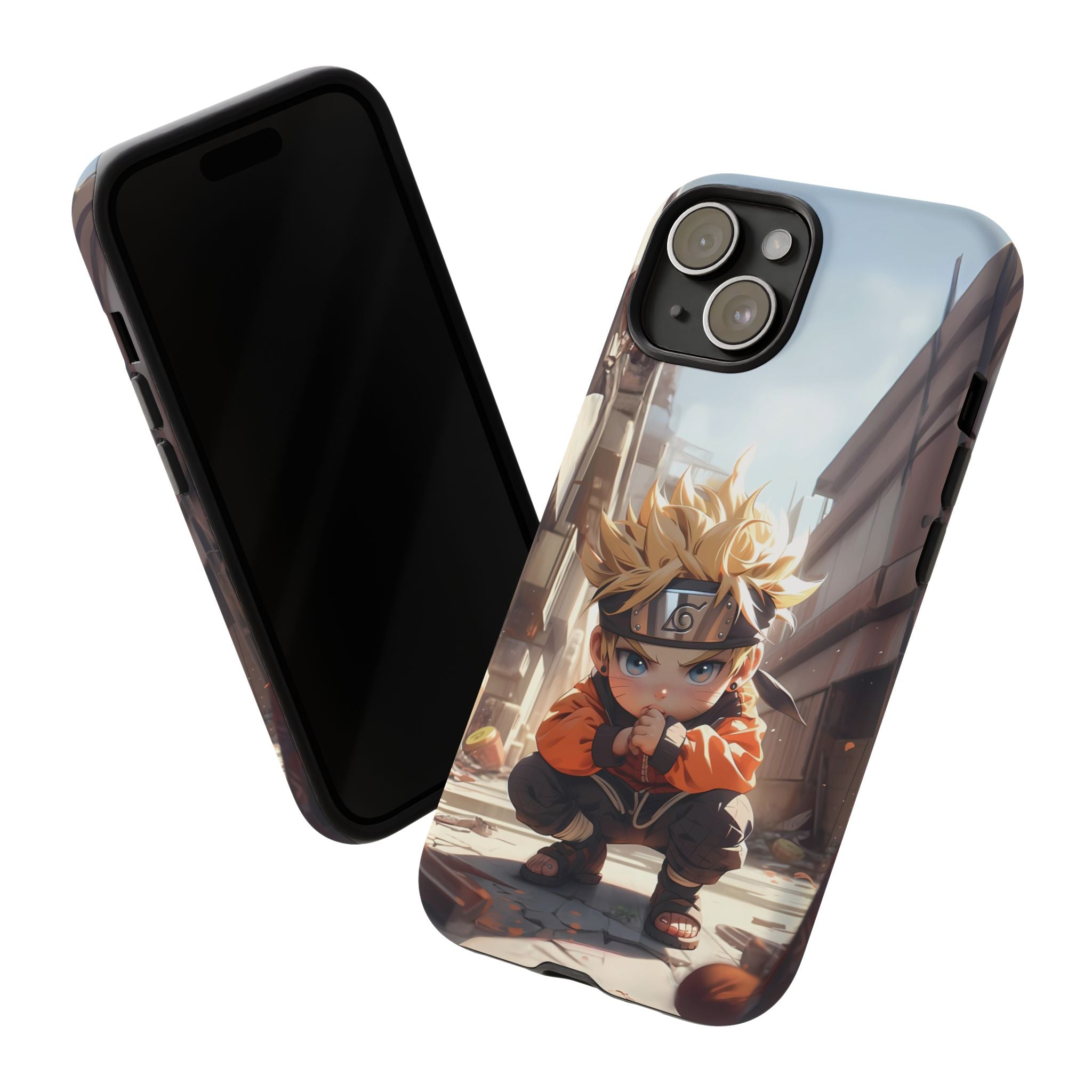Chibi Naruto Tough Phone Case – Anime Protective Case for iPhone & Samsung, UV Resistant, Durable & Stylish