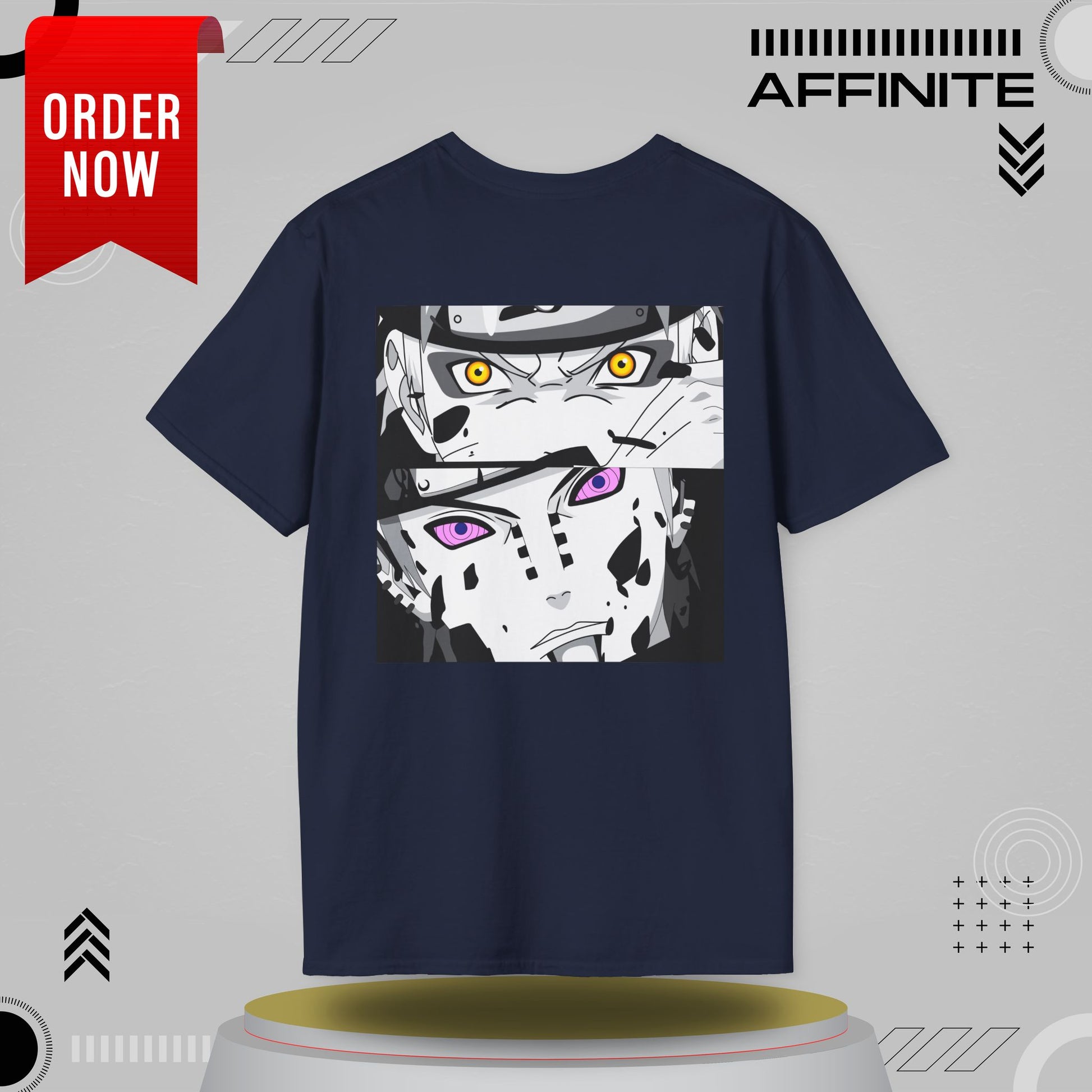 T-Shirt Unisex Softstyle T-Shirt - Bold Anime Kakashi Graphics