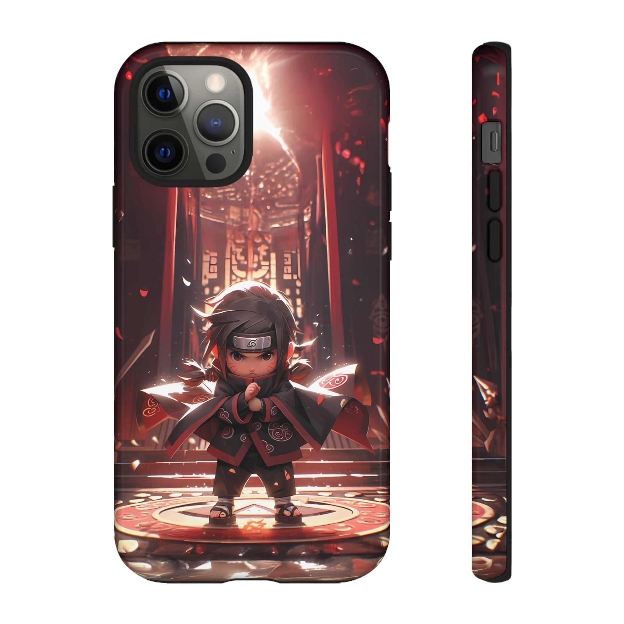 Chibi Itachi Tough Phone Case – Anime Protective Case for iPhone & Samsung, UV Resistant, Durable & Stylish