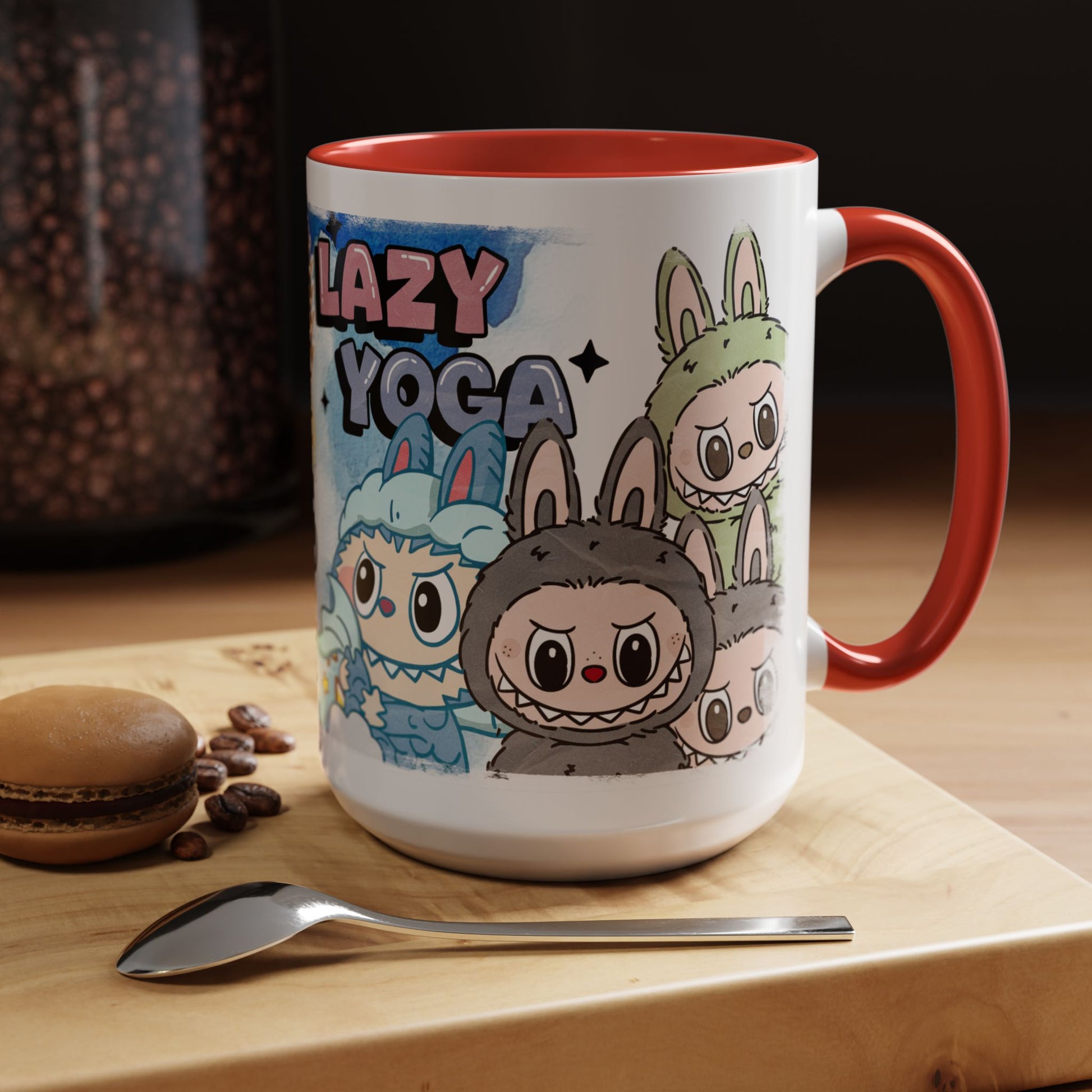 Mug Lazy Yoga Monsters Coffee Mug - Fun Accent Mug for Yoga Lovers