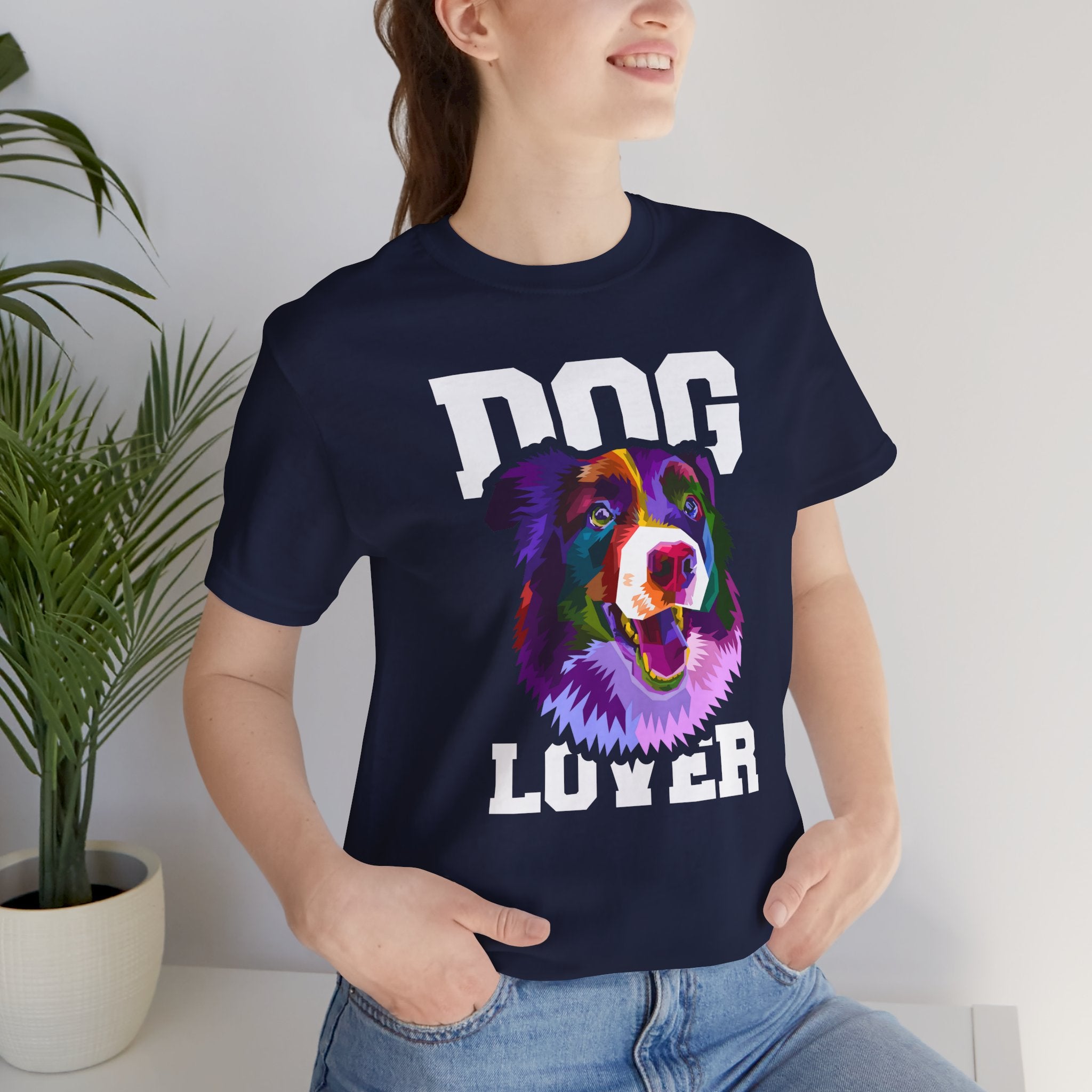 Dog Lover Shirt – Colorful Graphic T-Shirt for Dog Owners | Soft Cotton Unisex Fit