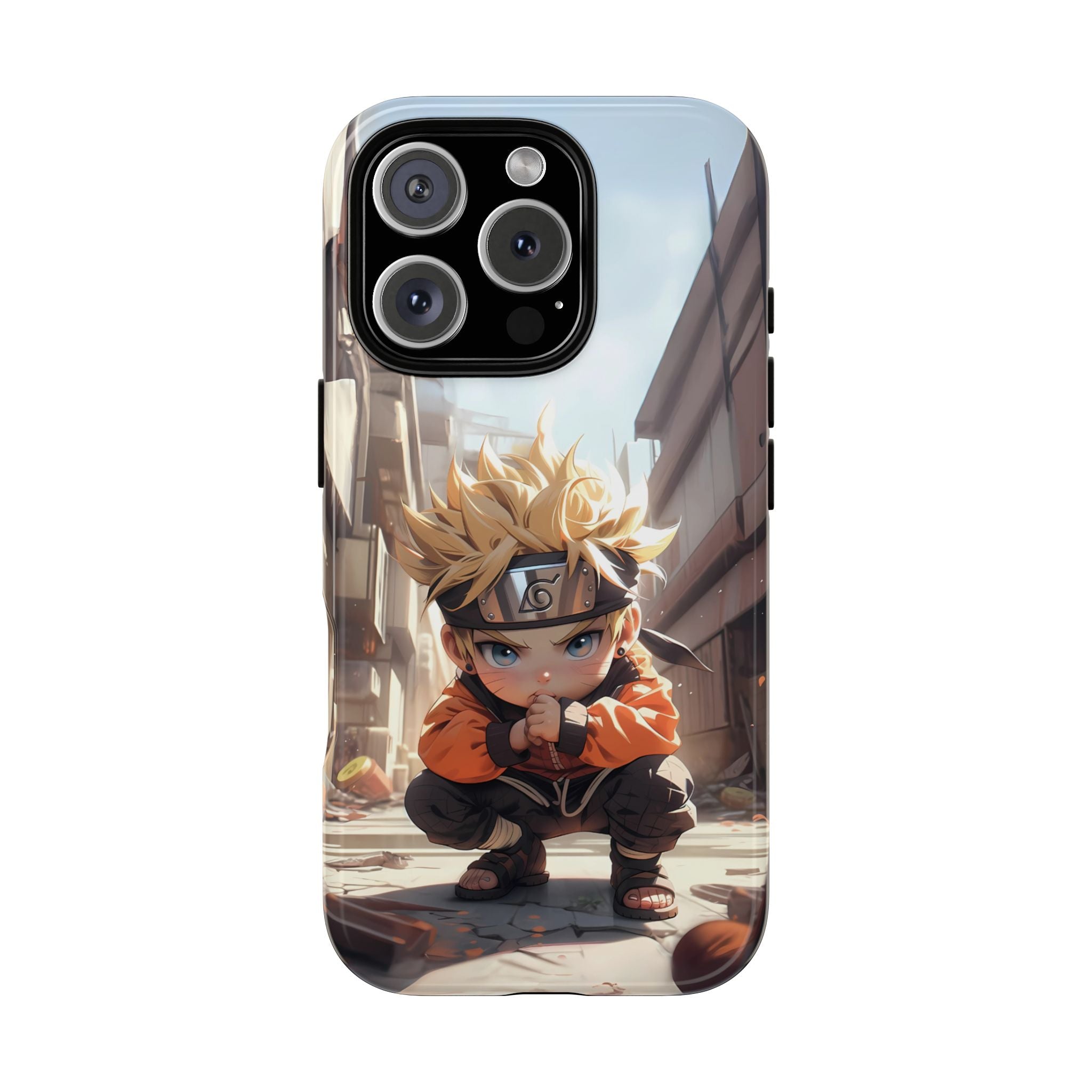 Chibi Naruto Tough Phone Case – Anime Protective Case for iPhone & Samsung, UV Resistant, Durable & Stylish