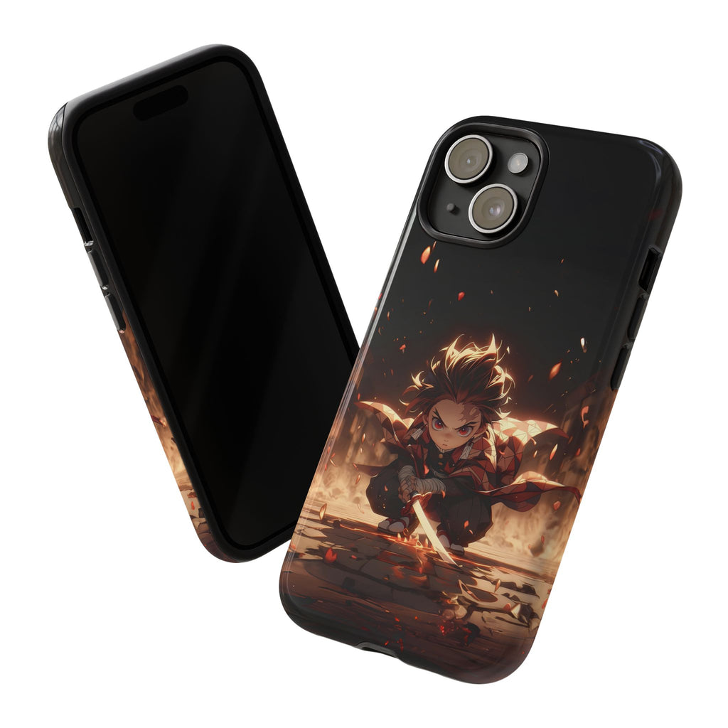 Tough Phone Case – Chibi Tanjiro Kamado Anime Protective Case for iPhone & Samsung