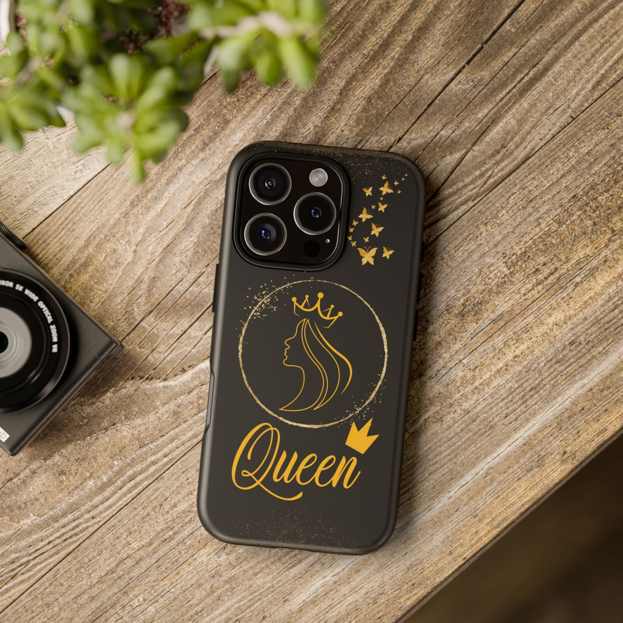 Tough Case Queen Phone Case – Matte & Glossy Crown Design for iPhone, Samsung & Pixel