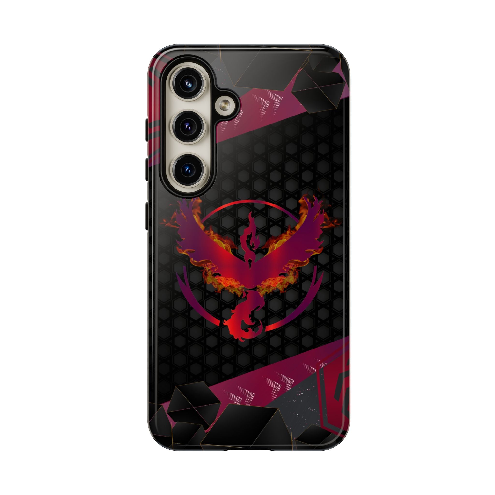 Pokémon Phone Case – Team Valor Tough & Rugged Dual-Layer Protection for iPhone, Samsung, Pixel | Wireless Charging Ready