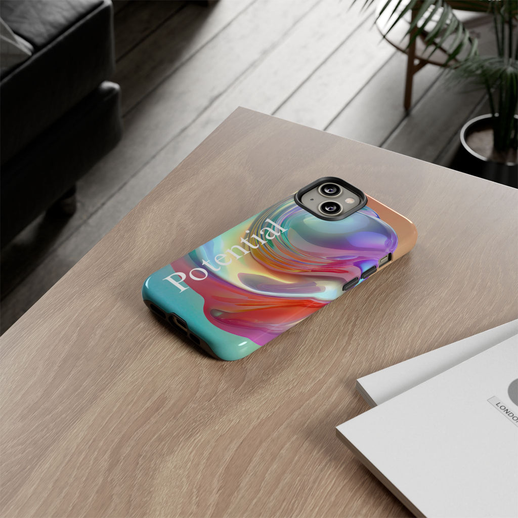 Colorful Phone Tough Case - "Potential" Metamorph Design