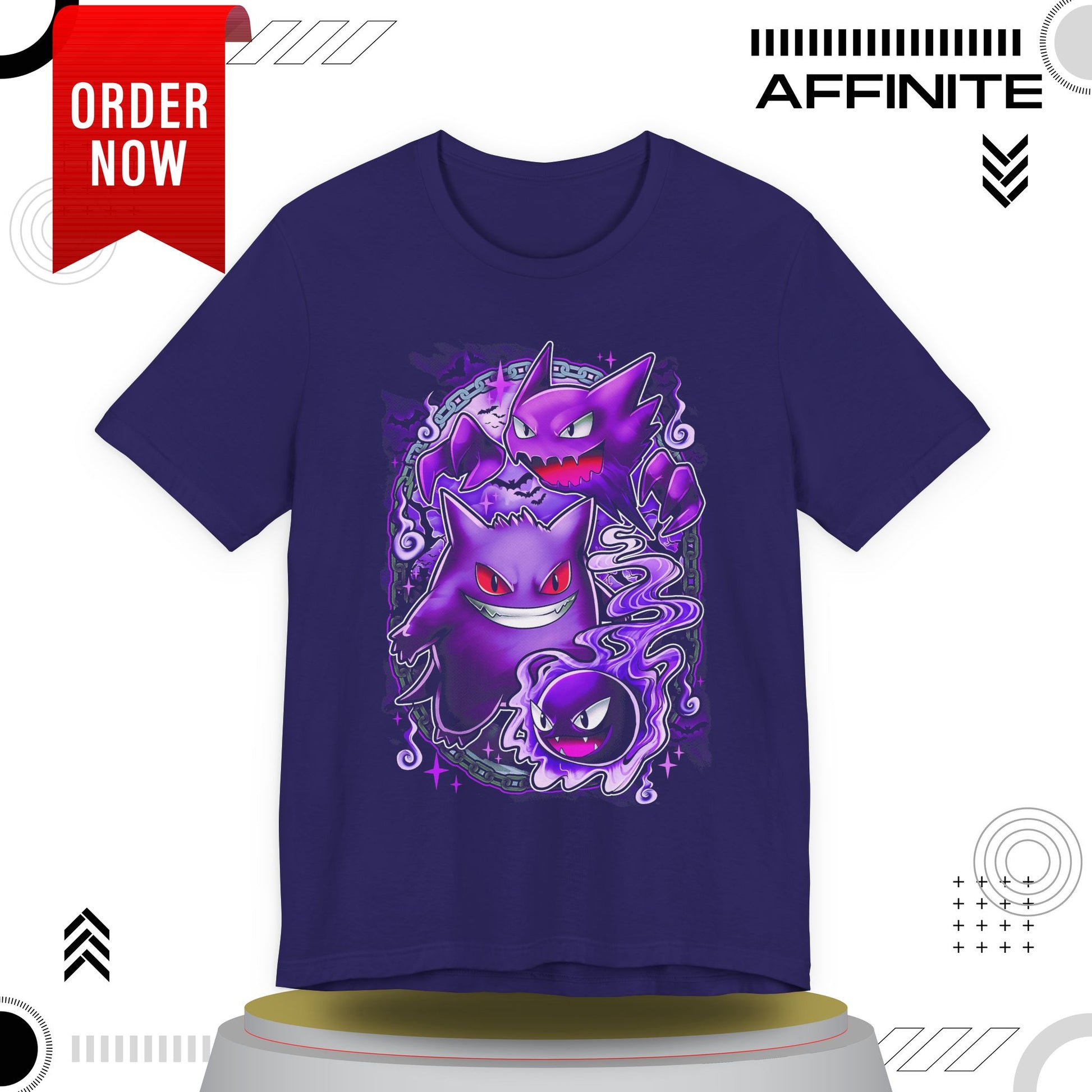 T-Shirt Ghostly Kanto Vibes Unisex Jersey Short Sleeve Tee - Spooky Design