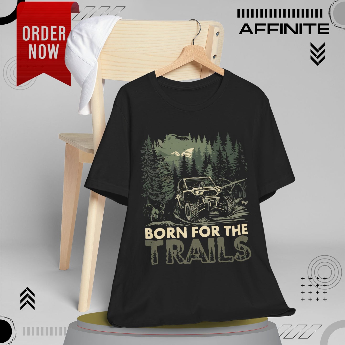 T-Shirt Born for the Trails Unisex Adventure Tee