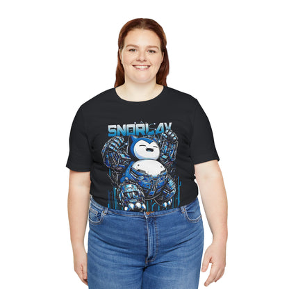 T-Shirt Robot Snoorlax Unisex Softstyle T-Shirt / Anime-Inspired Graphic Tee by Bella+Canvas