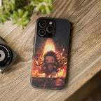 Chibi Nezuko Kamado Tough Phone Case – Anime Protective Case for iPhone & Samsung, UV Resistant, Durable & Stylish