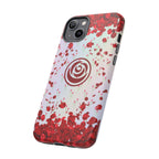 Tough Cases - Red Blossom Elegance Themed Phone Protection for iPhone, Samsung, and Google Pixel (Matte/Glossy)