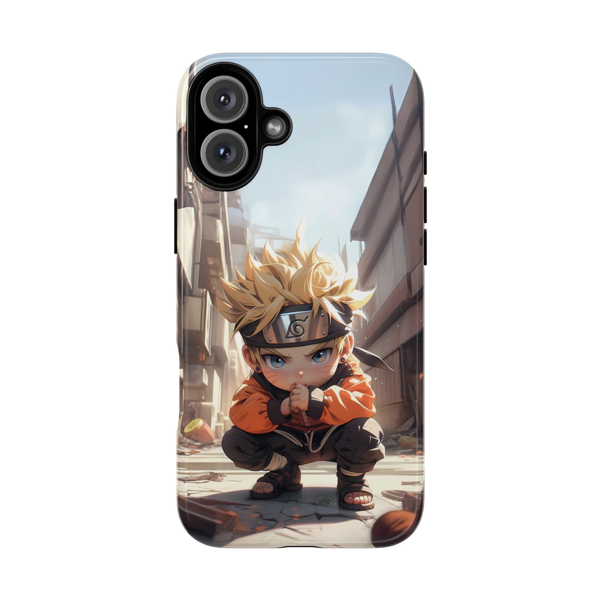 Chibi Naruto Tough Phone Case – Anime Protective Case for iPhone & Samsung, UV Resistant, Durable & Stylish