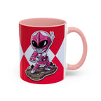 Mighty Morphin Power Rangers Pink Ranger Ceramic Mug - 11oz & 15oz Coffee Mug - Accent Mug for Pop Culture Fans