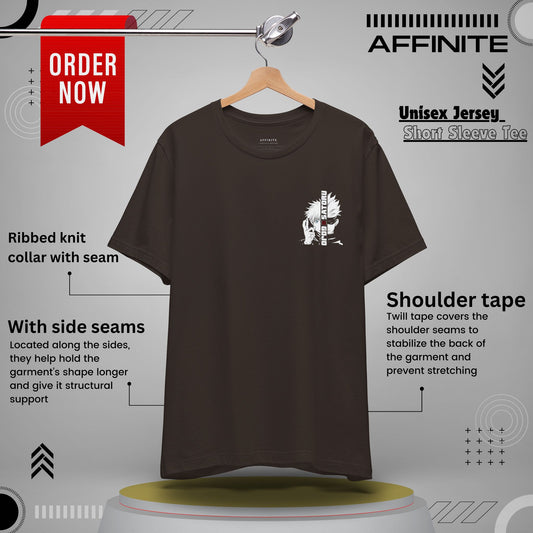 T-Shirt Unisex Anime Jujutsu Kaisen T-shirt - Gojou Satoru Design Brown