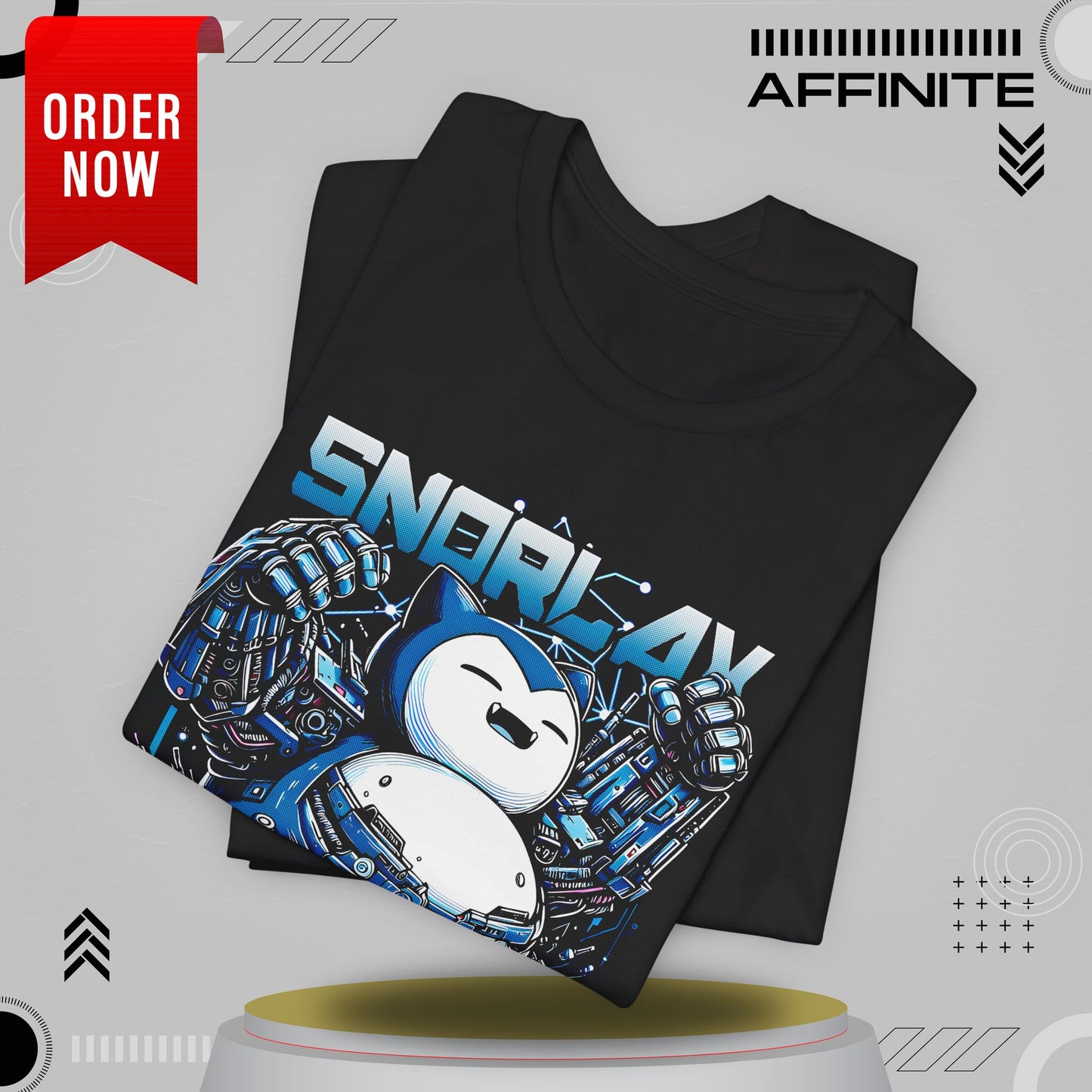 T-Shirt Robot Snoorlax Unisex Softstyle T-Shirt / Anime-Inspired Graphic Tee by Bella+Canvas