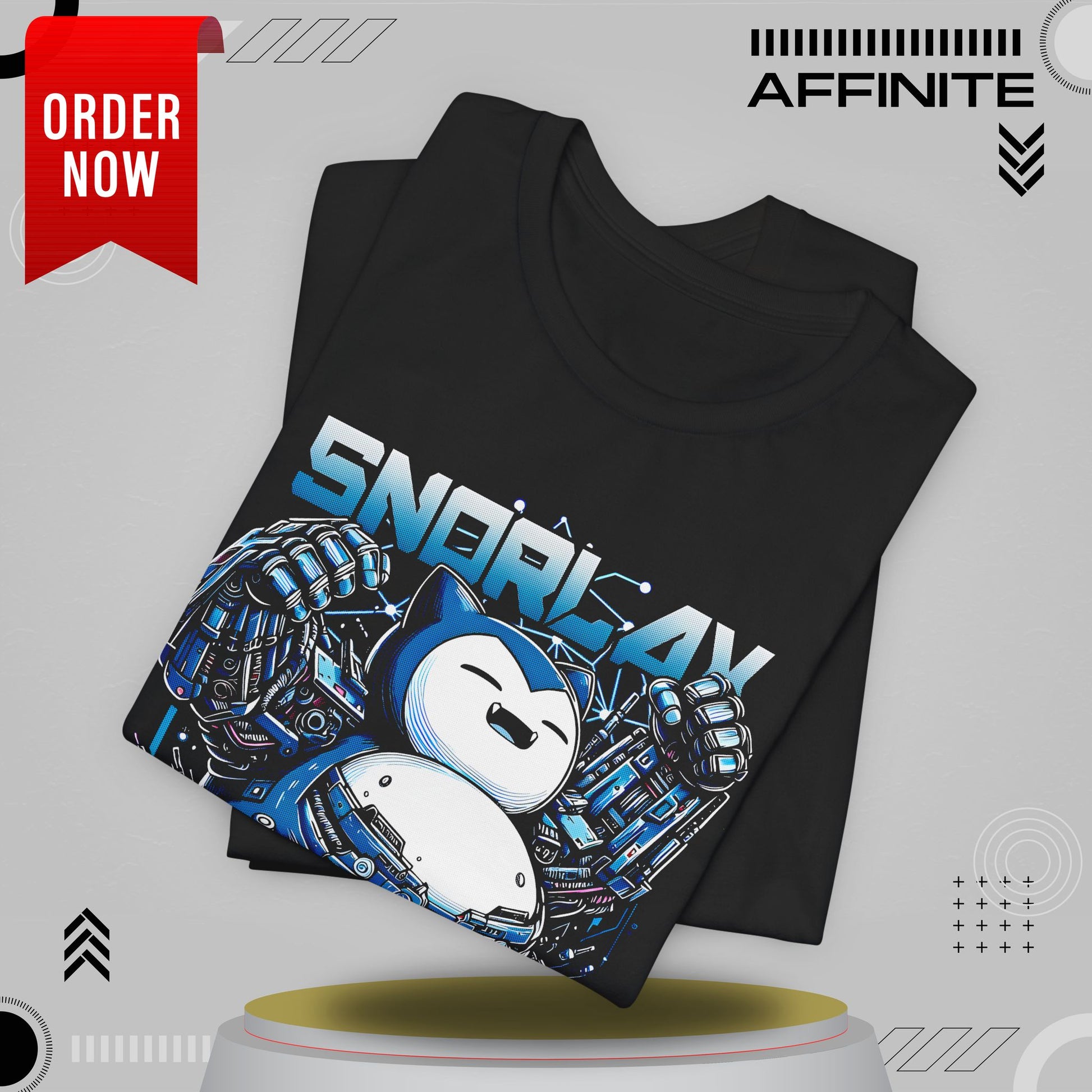 T-Shirt Robot Snoorlax Unisex Softstyle T-Shirt / Anime-Inspired Graphic Tee by Bella+Canvas
