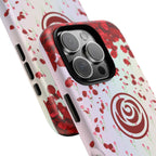 Tough Cases - Red Blossom Elegance Themed Phone Protection for iPhone, Samsung, and Google Pixel (Matte/Glossy)