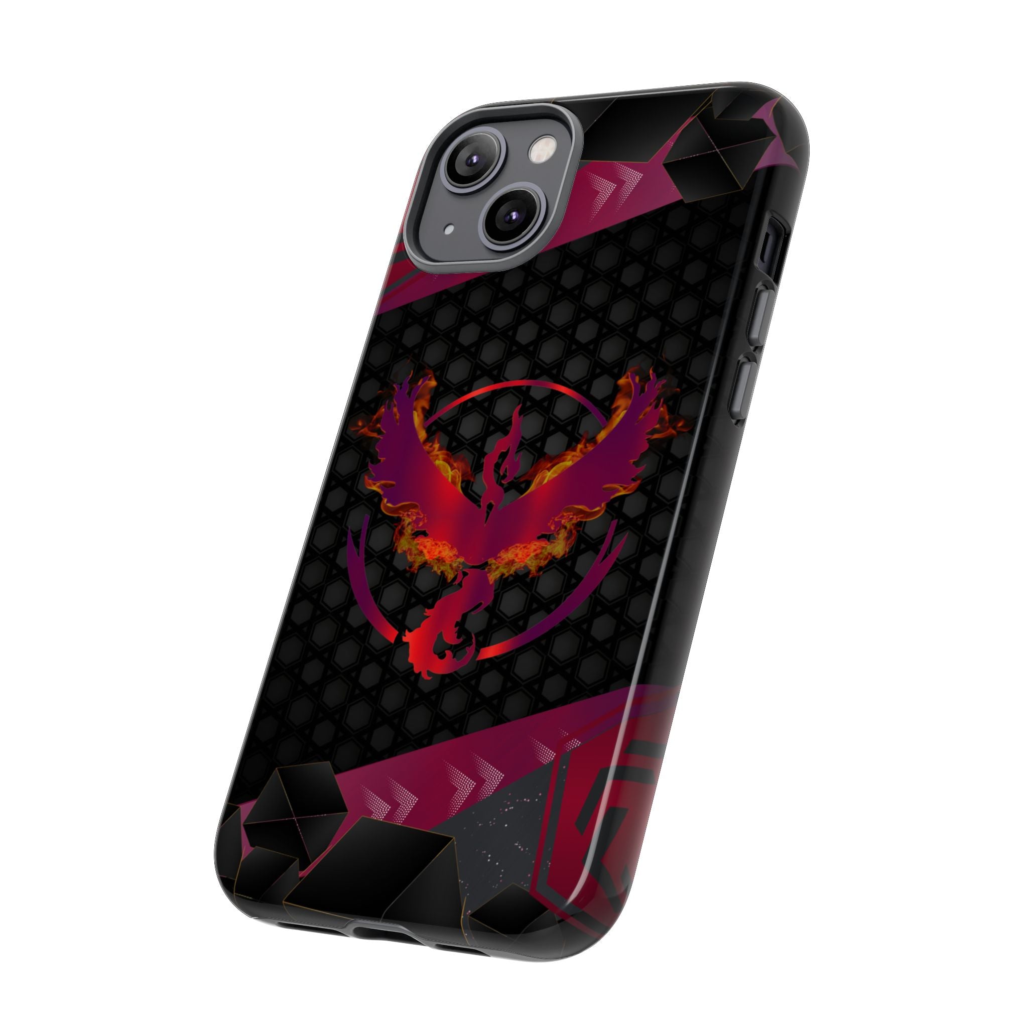 Pokémon Phone Case – Team Valor Tough & Rugged Dual-Layer Protection for iPhone, Samsung, Pixel | Wireless Charging Ready